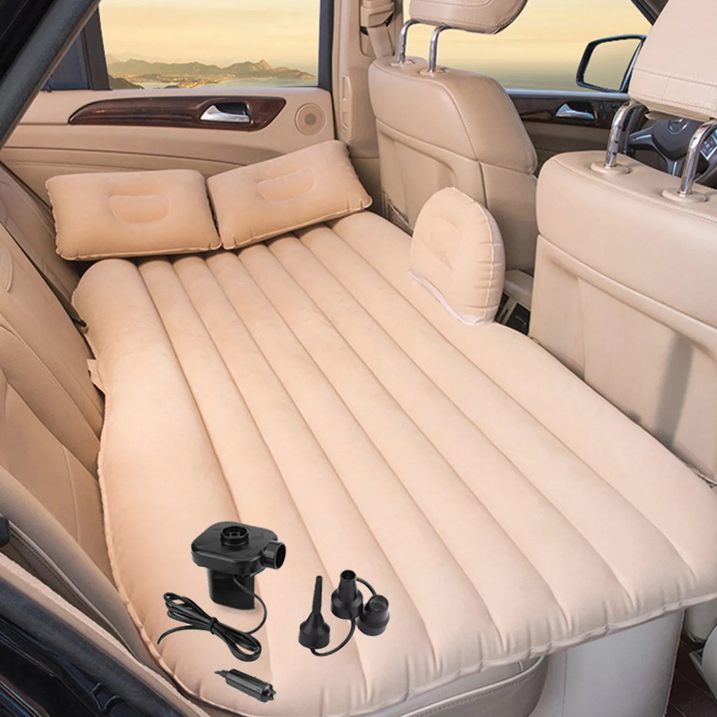 Car Inflatable Bed with Pump