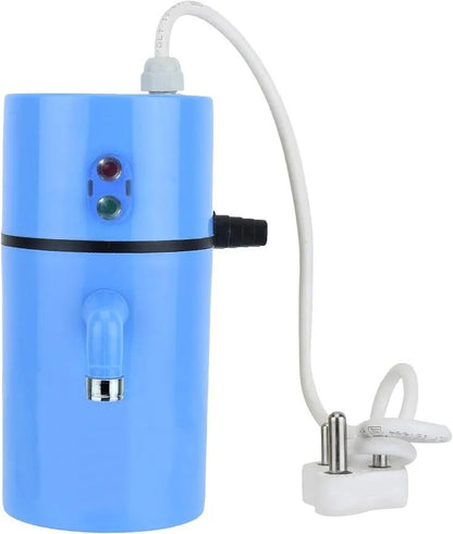 portable instant electric water geyser or mini instant water heater.