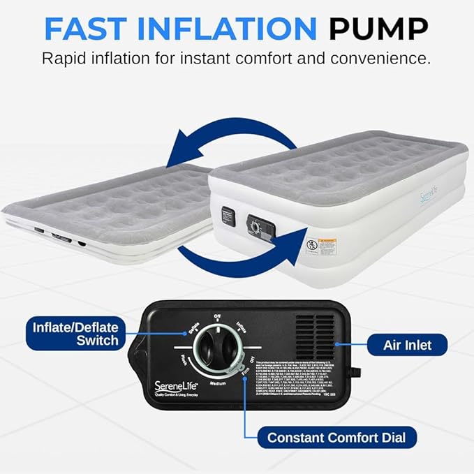 MILAAN King Sized Air Bed - Premium King Inflatable Mattress-