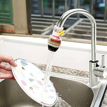 3 Layer Water Filter Faucet Tap And Purifier Splash-Proof For Kitchen, Bathroom