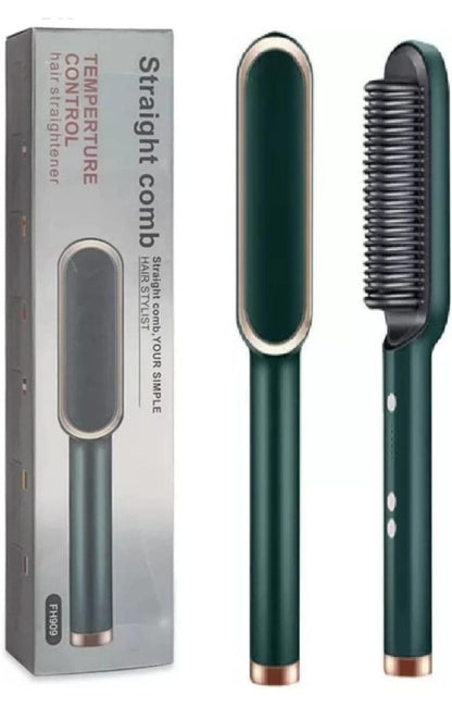 Electric Professional Hair Straightening Brush and Curling Hair 2 in 1 Styling Tool Three-minute styling straight hair comb For Girls/ Women - Quick Heat, Auto Shut Off